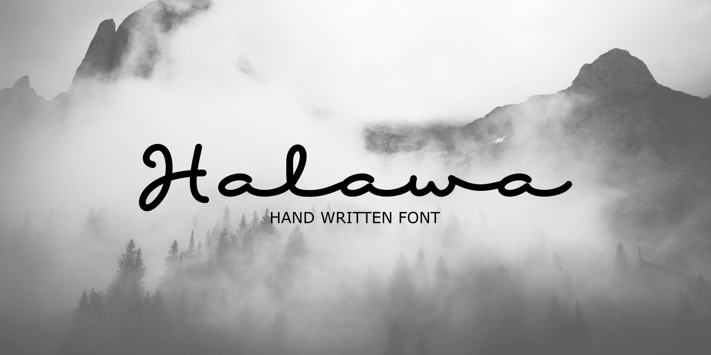 Halawa Font preview